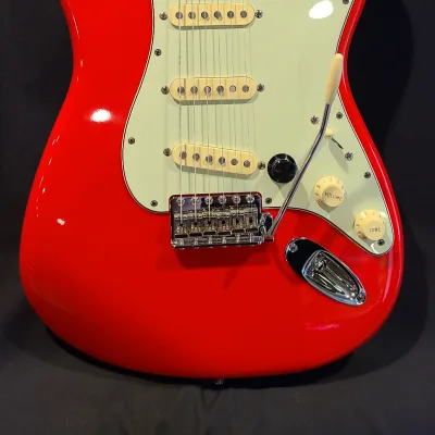 Custom Fender Stratocaster Hot Rod Red Nitro Knopfler '61 Inspired w/Gigbag Very Light Relic image 1