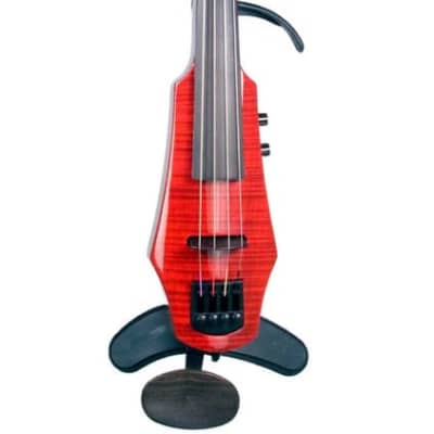 NS Design WAV Electric Viola – Transparent Red • 4‑String • Solid Maple • Passive Polar Piezo image 8