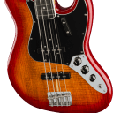 Fender Rarities Flame Ash Top Jazz Bass - Ebony Fingerboard - Plasma Red Burst