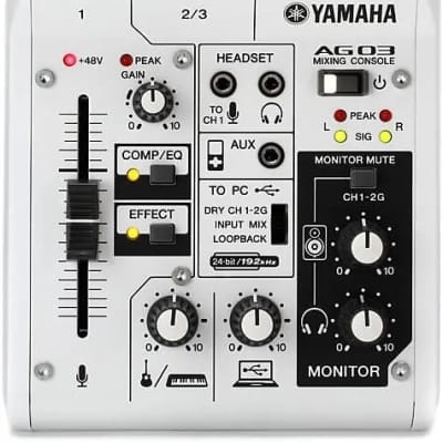 Yamaha AG03 3-channel Mixer and USB Audio Interface image 1
