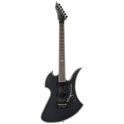 BC Rich Guitars Mockingbird Extreme Electric Guitar with Floyd Rose, Case, Strap, and Stand, Matte Black image 2