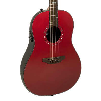 Ovation Ultra 1516VRM A/E Guitar - Vampira Red image 3