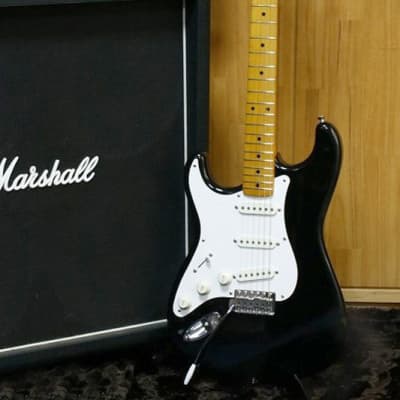 Rare Left hand Fender Japan Stratocaster ST57-LH Black | Reverb Brazil