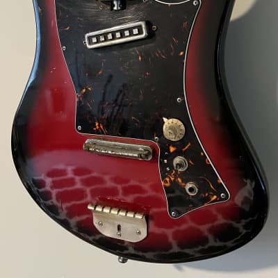 Norma Single pickup electric 1960s - Red burst - Teisco image 3