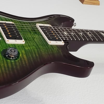 2020 PRS Custom 22 10-Top Emerald Smokewrap Burst Paul Reed Smith Core Electric Guitar image 5