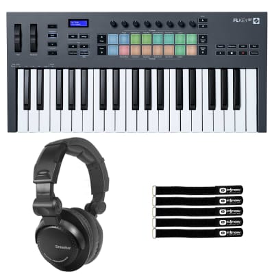Novation FLkey 37 Key Full-Size MIDI Keyboard Controller w Pads & Headphone