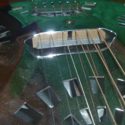 Lee Luthier built Resonator (Square Neck Six String) 2005 Lightly Flamed Maple image 25