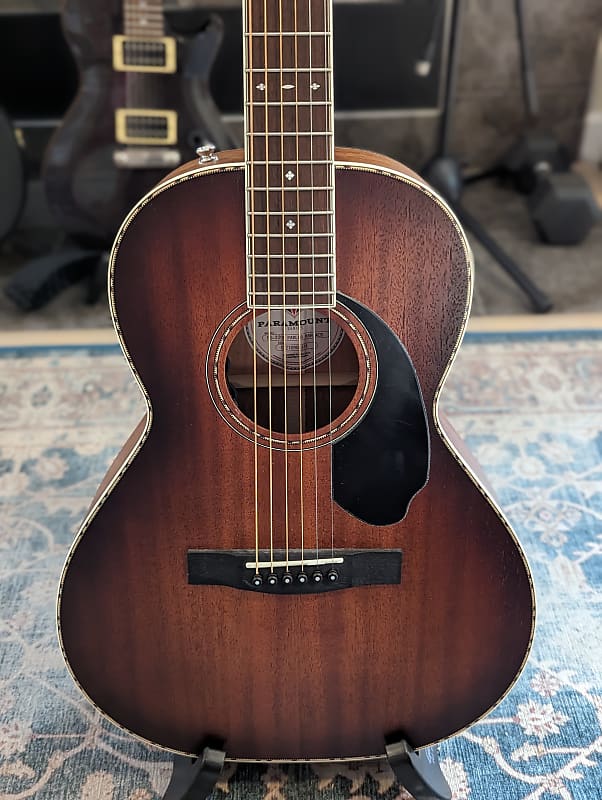 Fender Paramount PS-220E Parlor Acoustic-Electric Guitar - Aged Cognac Burst image 1