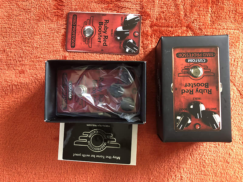 MAD PROFESSER Ruby Red Booster CUSTOM 美品 MAD PROFESSER Ruby Red Booster CUSTOM美品