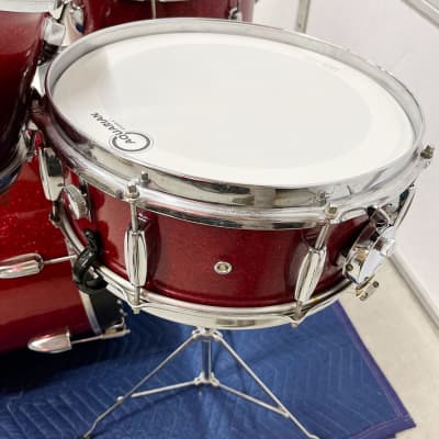 Vintage 1960s Apollo Made In Japan Drum Set in Red Sparkle image 4