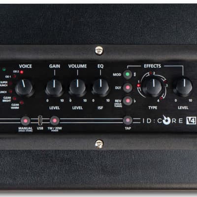 Blackstar ID:Core 20 V4 Mini Electric Guitar Combo Amplifier, 20 Watts, Black image 2