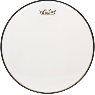 Remo Emperor X Coated Drumhead - 14 inch - with Black Dot  Bundle with Remo Diplomat Clear Drumhead - 14 inch image 2