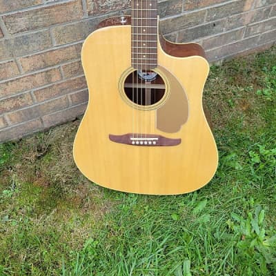 New Fender Player Series Redondo Acoustic/Electric Guitar Natural Great Player & Sound Free Fender Deluxe Padded Gigbag Included Just In Time For Christmas! image 2