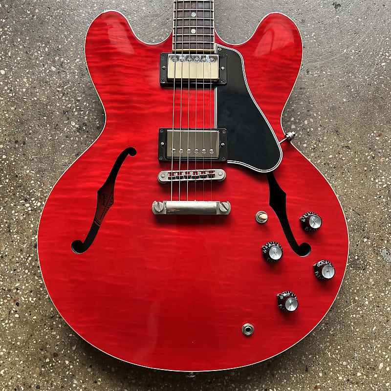 Gibson Memphis ES-335 Dot Figured 2013 - Cherry image 1