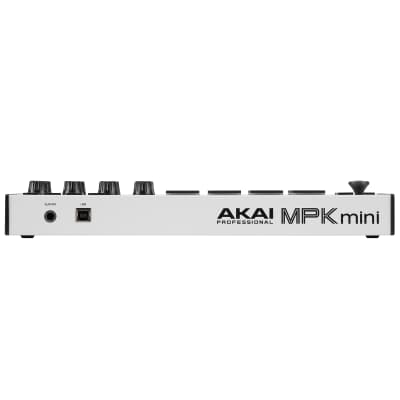 Akai MPK Mini MKII MK3 25-Key USB MIDI Keyboard MPC Pad Controller White Pack image 23