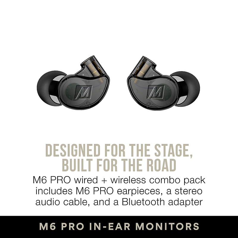 MEE audio M6 PRO 2nd Generation Universal-Fit Noise-Isolating Musicians'  in-Ear Monitors with Detachable Cables (Red) : : Electronics