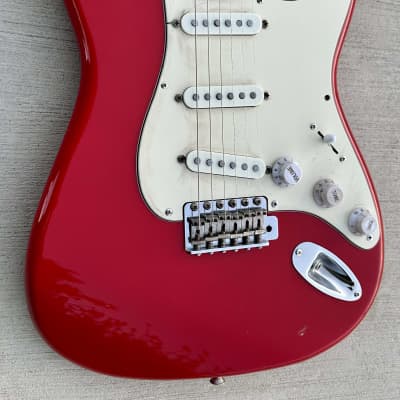 Squier Stratocaster by Fender Japan E Series 80's MIJ Electric Guitar Dakota Red image 2