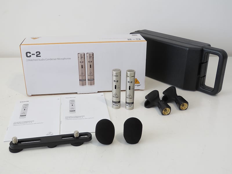Behringer C2 Pair of Matched Studio Condenser Microphones Reverb
