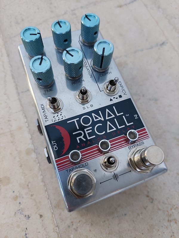 Chase Bliss Audio Tonal Recall Analog Delay 2016 - 2017 - Graphic with Blue  Knobs