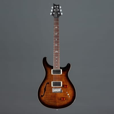 PRS SE Custom 22 Semi-Hollow Black Gold Burst - Electric Guitar Bild 2