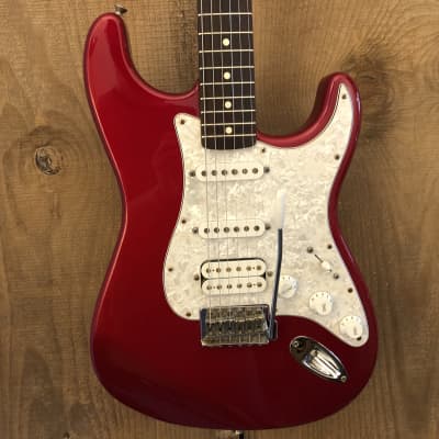 Fender Traditional Fat Strat HSS Stratocaster MIM Candy Apple Red 2002 Mexico image 1