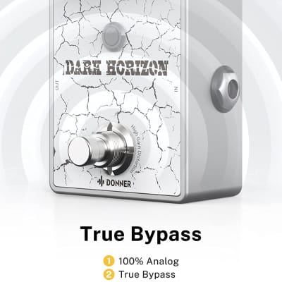 Guitar Distortion Pedal, Dark Horizon High Gain Distortion with 3-Band EQ True Bypass image 4