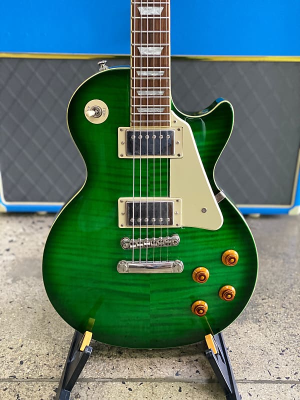 Epiphone Les Paul Standard Pro グリーン ケース付 Epiphone Les Paul Standard Emerald Green Tiger W/CASE | Reverb