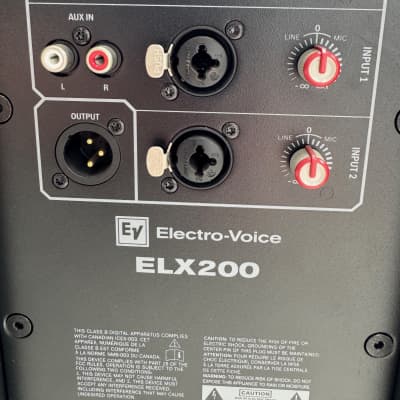 Electro-Voice ELX200-12P 12" 2-Way Powered Speaker 2017 - Present - Black image 3