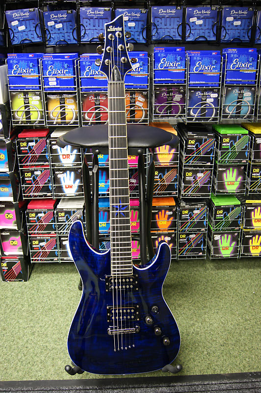 Schecter Diamond Series C-1 Exotic Star in blue - Made in