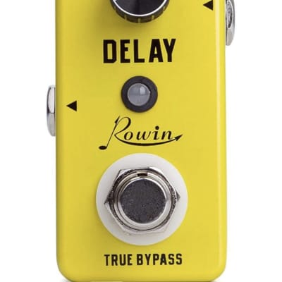 Rowin  Delay Pedal Yellow Guitar MINI Analog Guitar Effect Pedal True Bypass 2023 - YELLOW image 1