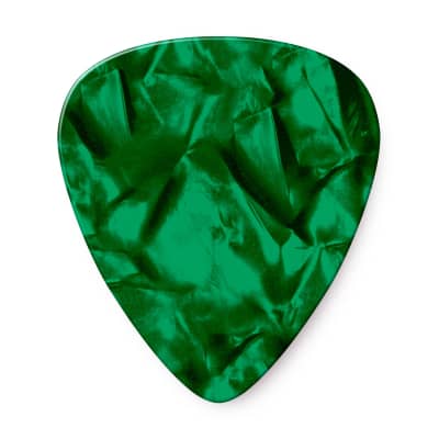 Dunlop Geniune Celluloid Classics Picks (12 Pack, Thin, Green Pearl) image 2