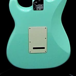 Brand New Fender American Deluxe Stratocaster 2015 Surf Green Electric Guitar with Hardshell Case image 5