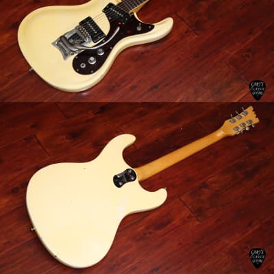 1965 Mosrite The Ventures  looking in good in Pearl White image 2