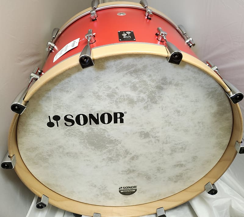 Sonor SQ1 Series 24x14 Hot Rod Red Bass Drum Worldwide Ship Reverb