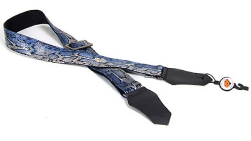 Blue & White Saddle Blanket Guitar Strap – Denali Strap Co.