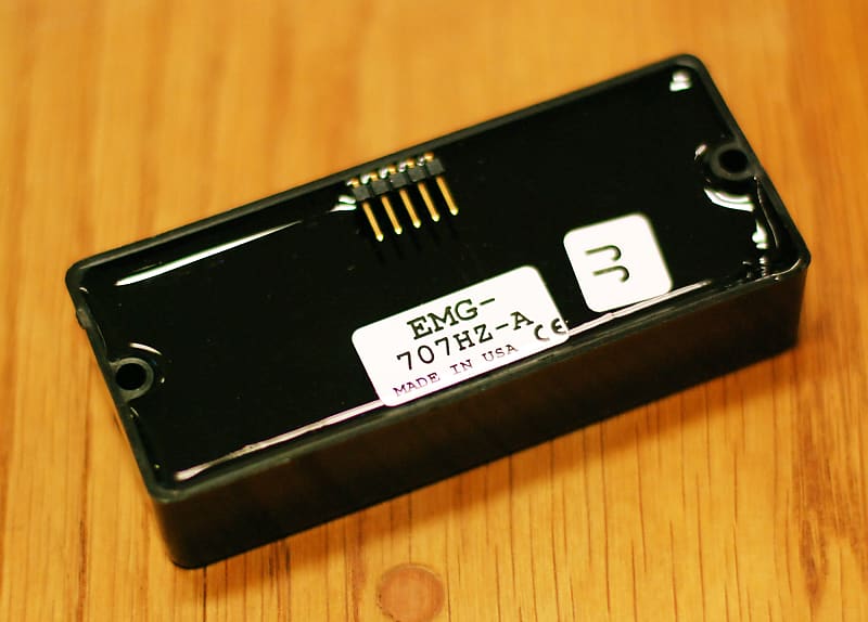 EMG 707 HZ 7-String Soapbar Pickups (OEM) Black | Reverb