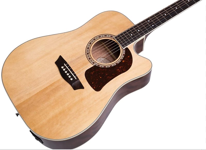 Washburn HD10SCE Heritage Series Dreadnought Cutaway Solid Spruce 6-String  Acoustic-Electric Guitar image 1