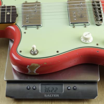 Fender Custom Shop Dealer Select CuNiFe Wide Range Jazzmaster Heavy Relic Fiesta Red , Left Handed R125194 image 5