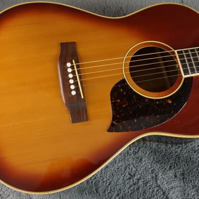 Yamaki BP-30S Petit Series Buffalo Headstock Japan Sunburst Acoustic Guitar image 11