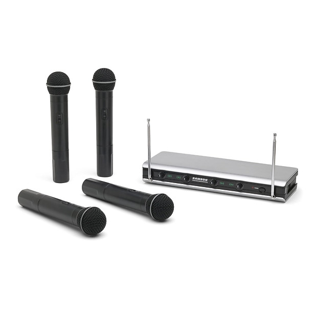 Samson Stage v466 VHF Quad-Channel Wireless Handheld Mic System - Channel Group A image 1