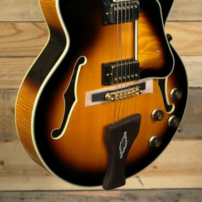 Ibanez George Benson LGB30 Hollowbody Guitar Vintage Yellow Sunburst w/  Case for sale