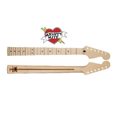 New Fender® Lic. Mighty Mite® Stratocaster® Strat® style Maple  compound radius finished neck for sale