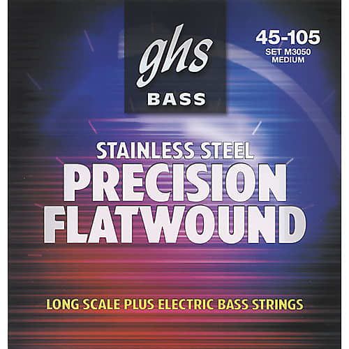 GHS Precision Flatwound Bass Strings - Medium 45 - 105 image 1