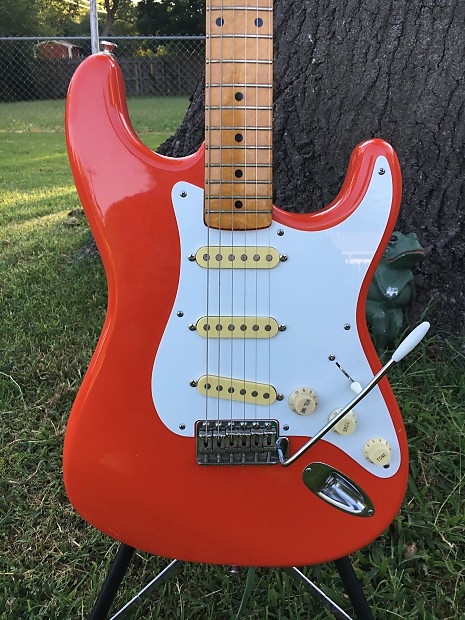 Tokai AST-56 Mid 80's Beautiful Fiesta Red with Flamey V