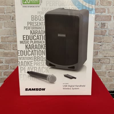 Samson Expedition XP106w Rechargeable Portable Bluetooth PA Speaker w/ Wireless Handheld Mic (Saraso image 1