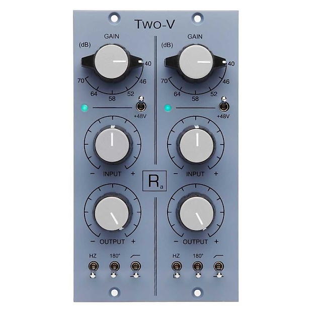 Rascal Audio Two-V 2-Channel 500 Series Mic Preamp Module image 1