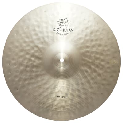 Zildjian 18" K Zildjian Constantinople Crash Thin Drumset Cast Bronze Cymbal with Dark Sound and Low Pitch K1068 image 2