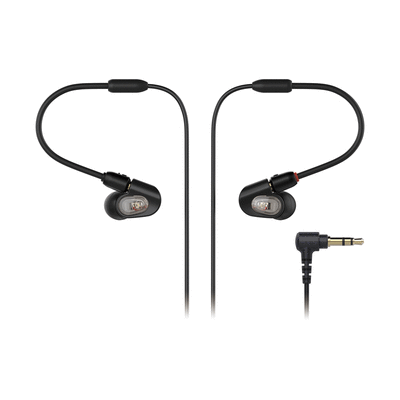 Audio Technica ATH-EM7 Clip On Ear Hook Silver Stereo Headphones w 