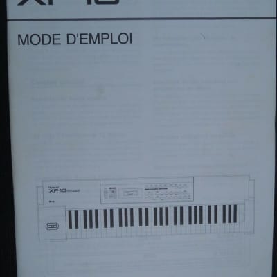 Roland Manuel Français XP10 XP-10 mode emploi multitimbral synthétiseur TRES BON