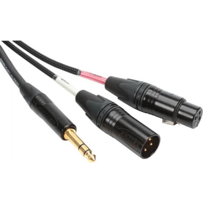 Mogami 1/4" TRS to Male/Female XLR Gold Send/Return Cable (12') image 2